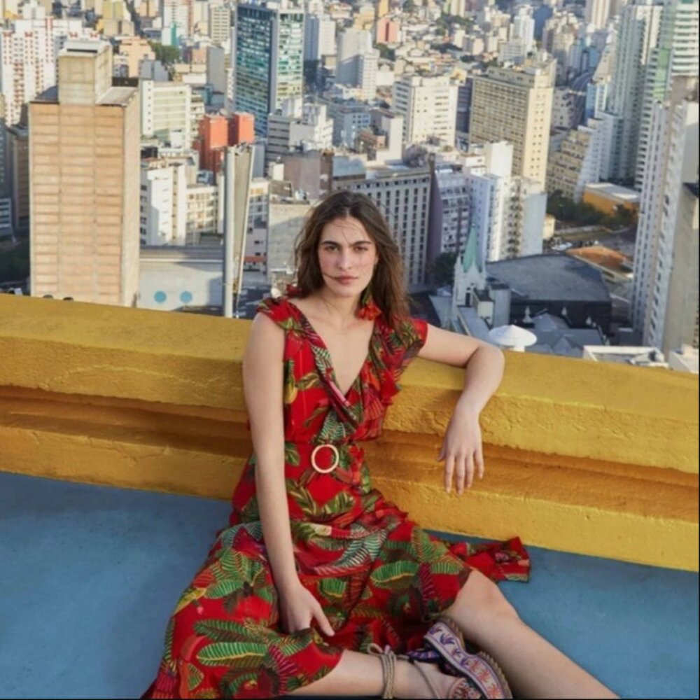 FARM Rio Red Forest Birds Maxi Dress - Picture 3 of 15